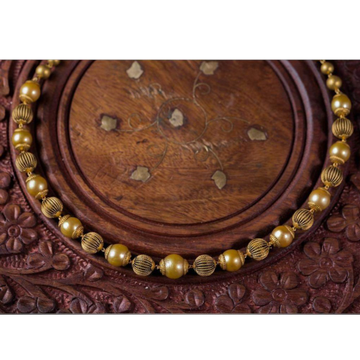 916 Gold Antique Yellow Beads Mala BJ-M003 by 