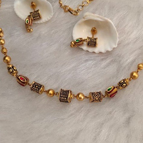 22k Gold Fancy necklace Set